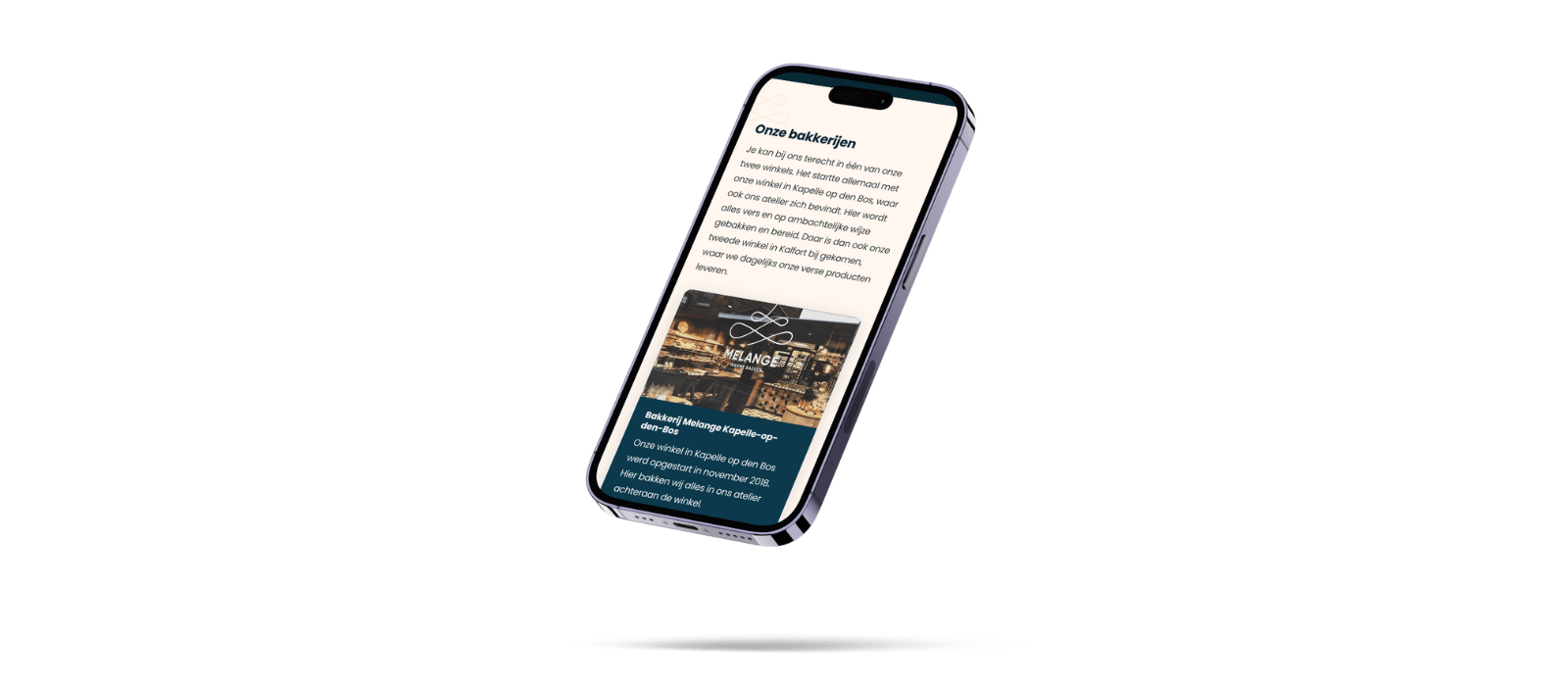 Site web boulangerie Melange Construire un site web boulangerie