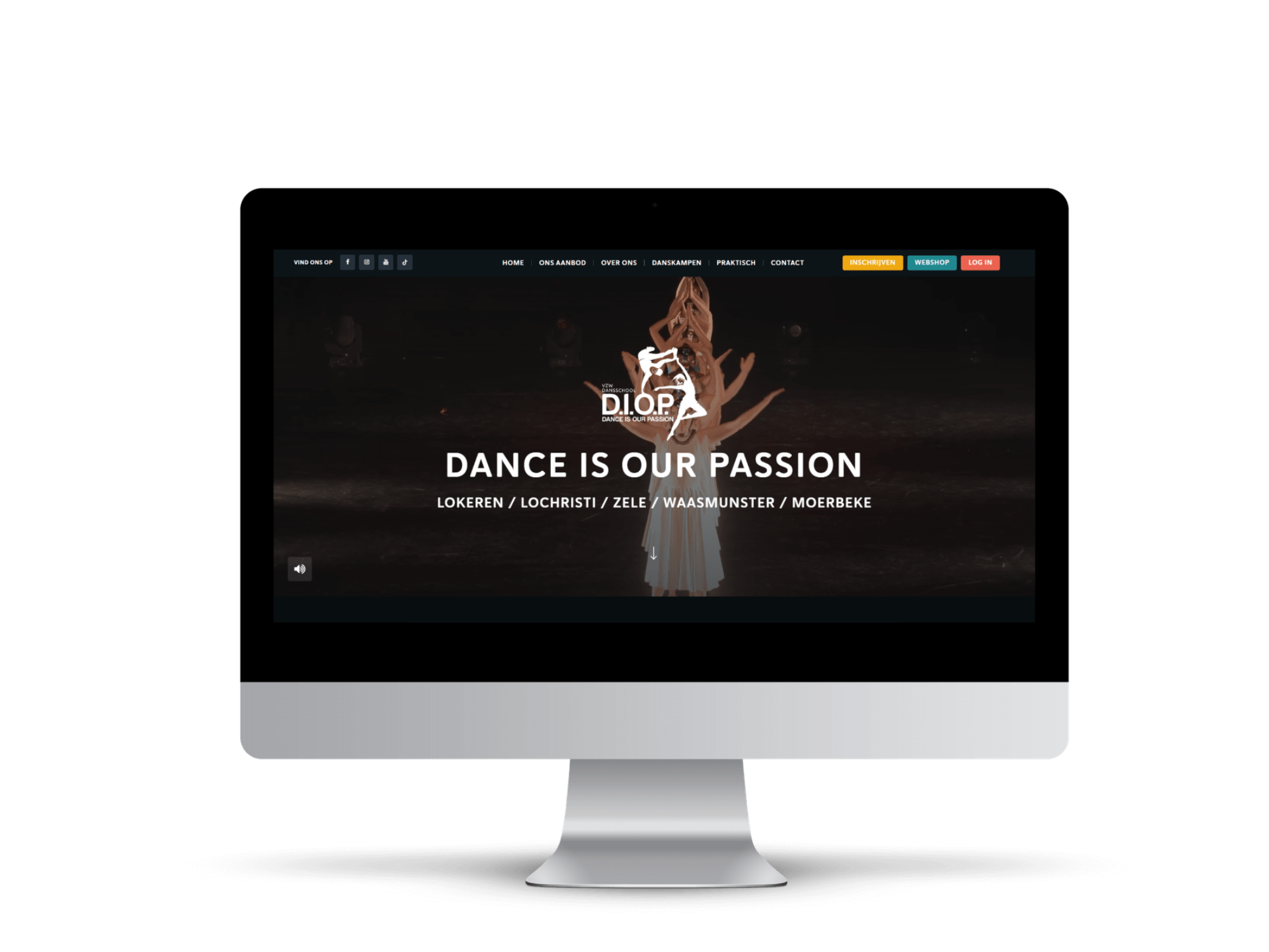 Construire un site web à Lokeren Création d\'un site web authentique pour l\'école de danse Diop à Lokeren