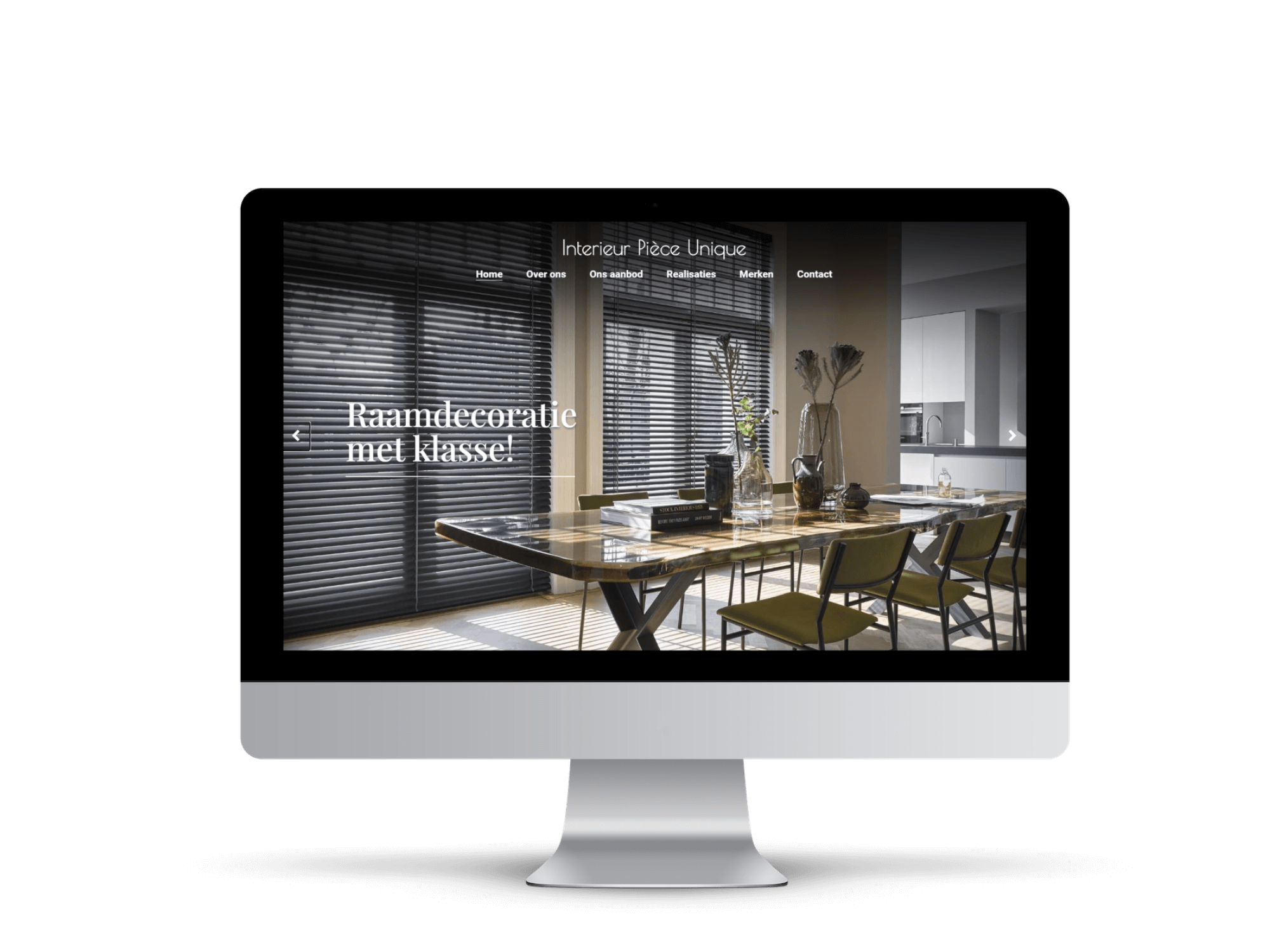 Website decoratie interieur pièce unique Hasselt Website laten maken decoratie interieur pièce unique Hasselt